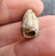 Roman Lead Rolled Curse / Wish Metal Detecting Find Antique