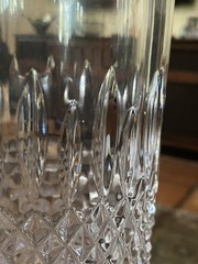 Tall Vintage Rogaska Crystal Vase~Art Deco~HEAVY~Quality Piece~EUC~Signed~1950’s