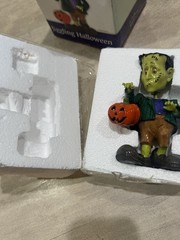 Fitz and Floyd Jiggling Halloween Frankenstein. With Box. Cute! 2005 Bobble Head