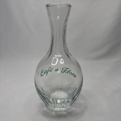 Cafe De Flore Paris Glass Water Wine Carafe Authentic Souvenir France Cafe