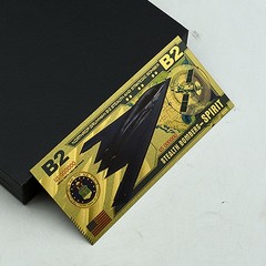5 Pc/set USAF Fighter Jet Gold Foil Banknote Collection F16 F22 F35 B2 AH64 Gift
