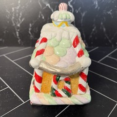 Unbranded 3pc Santa Gingerbread Bears Candy Canes Train Cookie Candy Jars Large