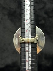Huge Silver Old Afghanistan Unique Ring With Natural Lapis Lazuli Stone