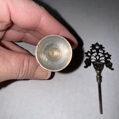 Rare Vintage Islamic Arabic Tribal Eye Liner Kajal Kohl Flask Metal Bottle