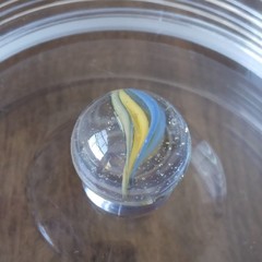 Vintage 0.60″ Cat Eye Sparkler Sunburst Vitro Akro European Master Marble- a45