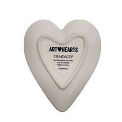 Demdaco Art Hearts “Blessed Loved United” Ceramic 4″ Trinket Dish