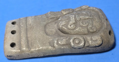 PRE-COLUMBIAN MIXTEC ALABASTER TLALOC PENDANT