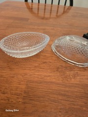 Vintage Avon Classic Fostoria Lead Crystal Egg Trinket Dish Mother’s Day 1977