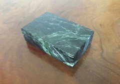 Green Marble Stone Rectangular Display Stand or Base Paperweight