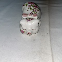 Vintage Avon 1978 Ceramarte Brazil “Pampered Piglet” potpourri holder