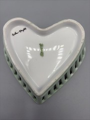 3″ Heart-shaped Trinket Dish – Schwarzenhammer Bavaria Germany – Signed