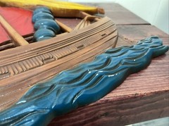 S/2 Vintage Cast Aluminum Ships – Nautical Wall Decor Art – Midwest 1993