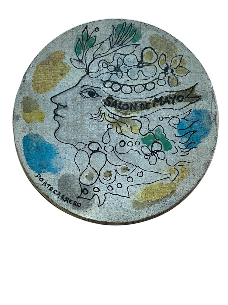 RENE PORTOCARRERO. Vintage Cookie Tin with Artwork. – Cuban Art – Collectible