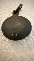 ANTIQUE ISLAMIC CALLIGRAPHY INTAGLIO PENDANT BLACK STONE AMULET ARABIC SCRIPT