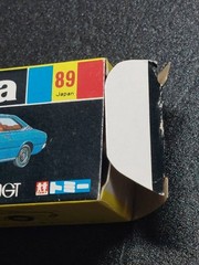 Tomica Toyota Corona 2000GT No.89 Black Box Diecast Car Made in Japan 1E Wheel