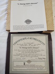 Vintage Knowles Norman Rockwell Young Girl’s Dream w/COA & Original Packaging