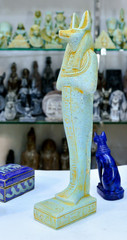Rare Large Anubis Ancient Egyptian Statue Made in Egypt