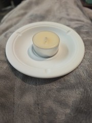 Bernardaud Lithophane VotiveLight Grenadiers Limoges France Bisque Porcelain