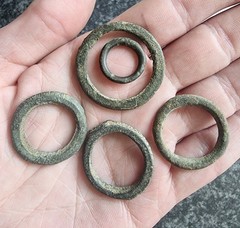 Celtic Ring Proto Money Ancient Currency Bronze Antique Metal Detecting Find (5)