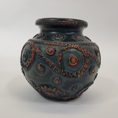 Vintage Greek Souvenir Pottery Set 4 Terracotta Relief Bowls Pitcher Jar Greece