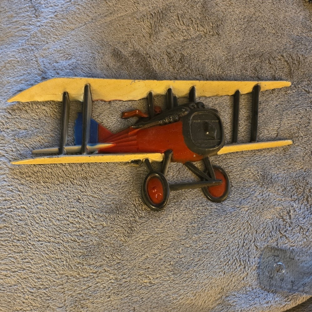 Homco 1975 Cast Metal Decorative Airplane 11″ long