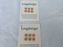 12 BROWN 3/8″ Felt Pads Dots 4 your Longaberger baskets NEW FREE SHIP