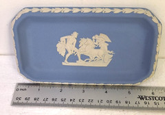 Wedgwood Assorted Lot Of 9 Pieces Blue Jasperware Montreal Olympics Plate, Vase