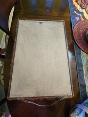 Vintage Syroco Wood Mirrored Shelf