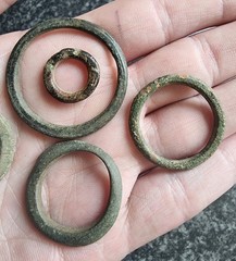 Celtic Ring Proto Money Ancient Currency Bronze Antique Metal Detecting Find (4)
