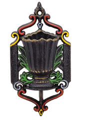 Wilton Match Safe Open Cast Iron Fluted Urn Style Matchstick Holder Patio Hearth