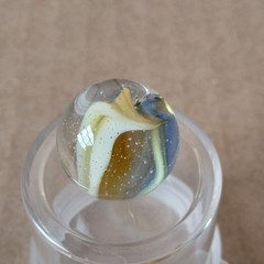 .60″ Vintage Cat Eye Hybrid Sparkler Marble- Akro Master Marble King Foreign
