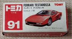 Tomica micRed Ferrari Testarossa 1:64 Diecast Japan Collectible
