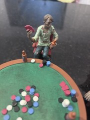 HAMILTON DEAD MANS HAND CRYPT POKER COLLECTION SKELETONS BAR/TABLE