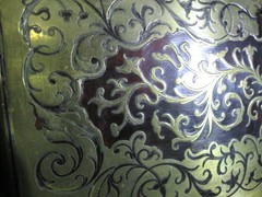 Antique Edwardian Boulle Stationery Box Asprey London Brass Scrollwork c. 1900