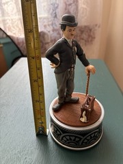 1989 Enesco Charlie Chaplin Musical ” The Entertainer ” Vtg Mint RARE With Box