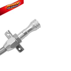 Aflle Racing Stainless Steel Flexible Transmission Dipstick Fits GM Silver