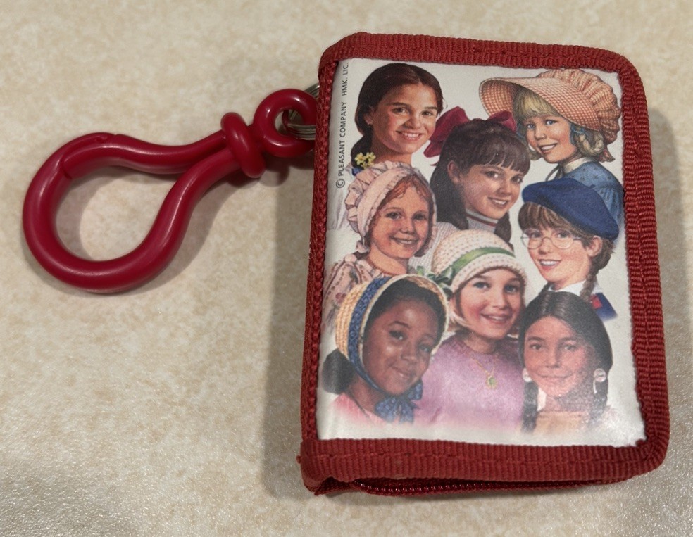 Vintage American Girl Collection Red Hallmark Photo Holder Keychain Clip ’04