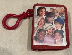 Vintage American Girl Collection Red Hallmark Photo Holder Keychain Clip ’04