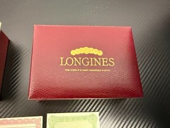 Vintage Longines Wittnauer Red Velvet Watch Box & Case with Papers