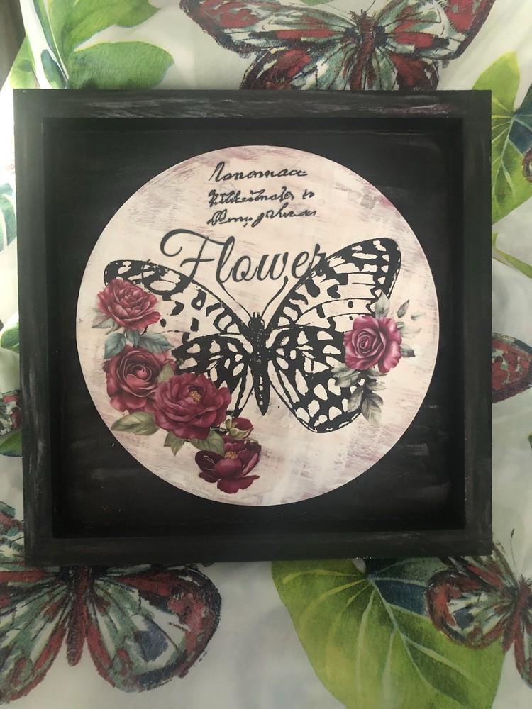 Butterfly/Rose Wall Decor