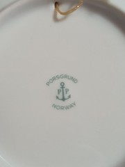 Vintage Porsgrund Norway Fishing Boat Plate Home Decor Wall Hanging 7″ Plate