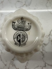 Belleek Irish Porcelain 12 Point Trinket Dish 3rd Black Mark & Seashell Cup