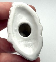 Antique Porcelain Nude Lady Hat Pin Holder Germany Art Deco Figurine 4.25”