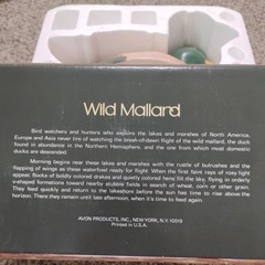 Vintage 1978 AVON Ceramic Wild Mallard Duck Organizer With Soap Original Box