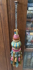 Mackenzie Childs Bibelot Peacock & Moss Tassel