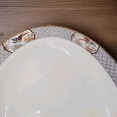 A Birdsong From Another Century Antique W. H. Grindley 12” Serving Platter C1908