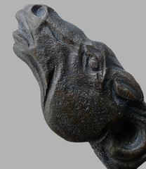 300 BC Ancient Carved Engraved Gemstone Pendant Medallion Amulet Horse Head