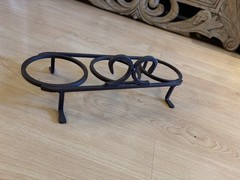 VTG Planter Flower Stand small Pot Holder Rack wrought iron decorative scrolls