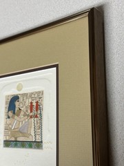Jan Fleck Aquarius III 3 Signed Hand Colored Egyptian Embossed Numbered 133/150