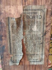 Antique late 19th century Oakleys Wellington knife polish board oak and leather